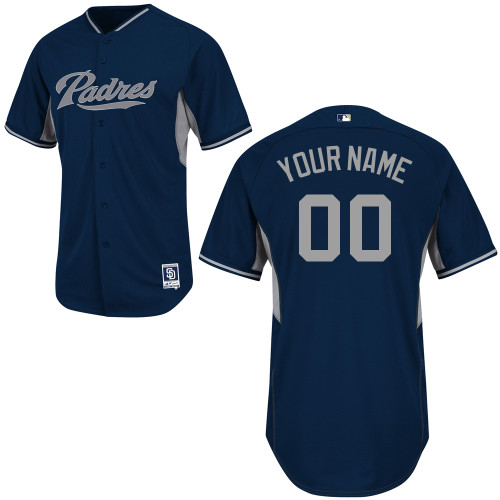 Customized Youth MLB jersey-San Diego Padres Authentic 2014 Road Cool Base BP Baseball Jersey